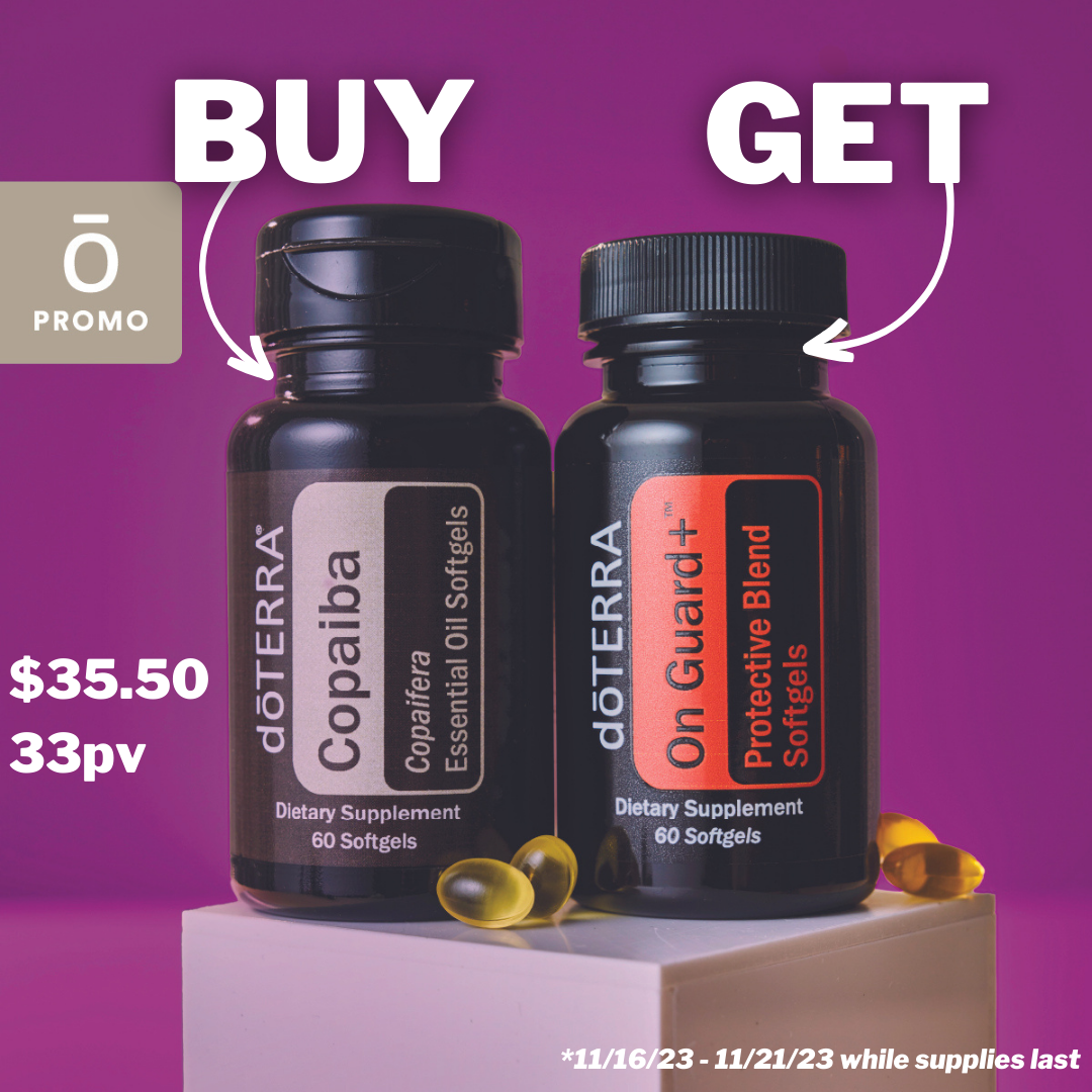 BOGO: Copaiba Softgels & OnGuard Softgels