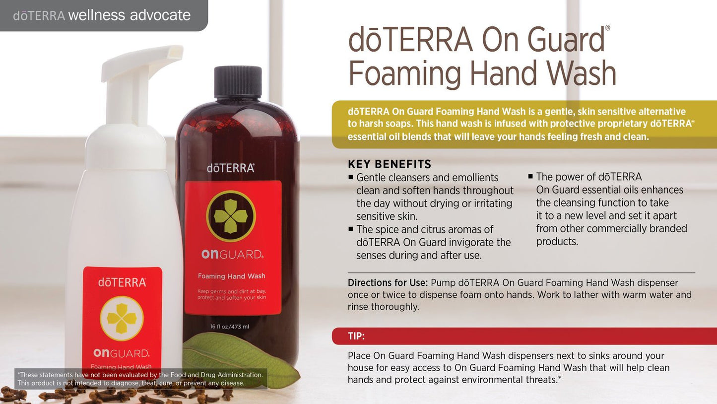 On Guard Foaming Hand Wash 16oz - Twin Pack Refill