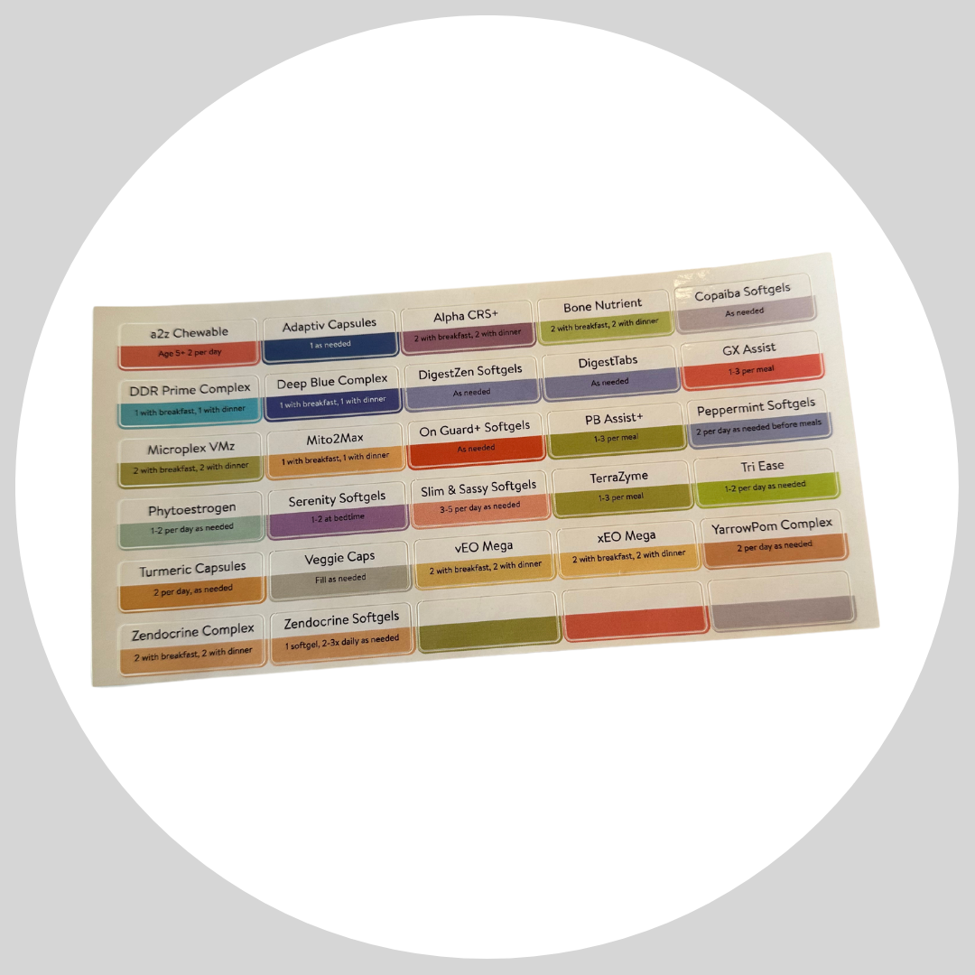 Vitamin Box with Labels