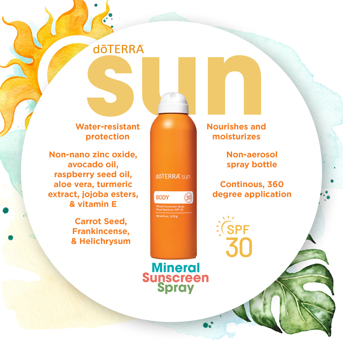 dōTERRA® sun Body Mineral Sunscreen Spray