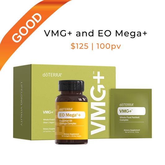 VMG+ and EO Mega+ BUNDLE (includes FREE doTERRA Membership)